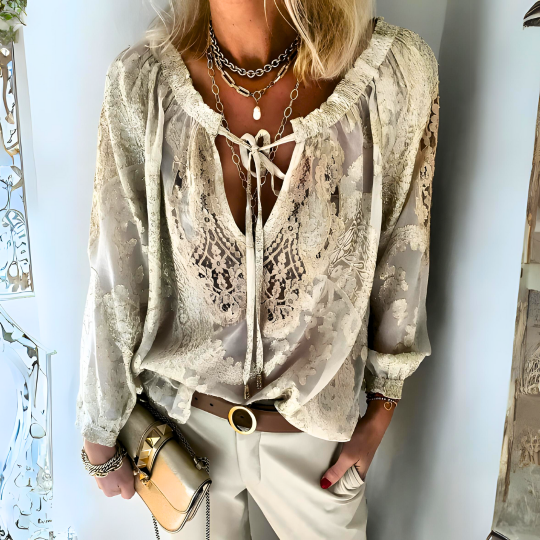Women's Crochet Boho Blouse