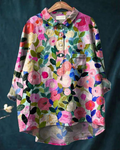 Elegant and versatile floral blouse