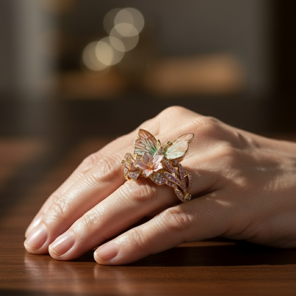 Classic gold ring with timeless elegance