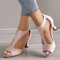 Peep-toe heels