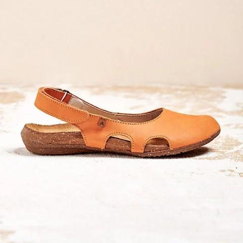 Sandal with belt with velcro closure