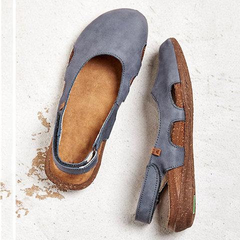 Sandal with belt with velcro closure