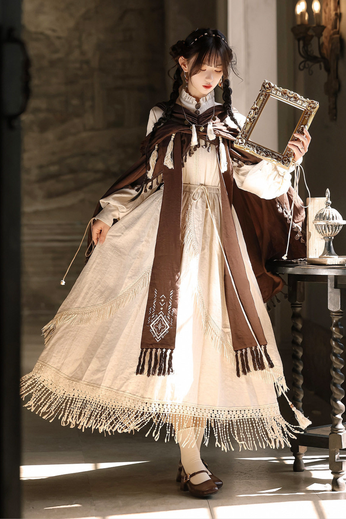 Dream Weaver Dress + Outerwear + Necklace