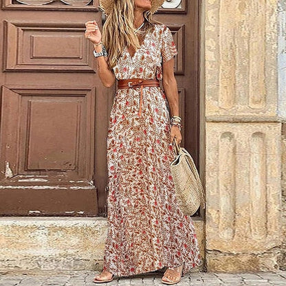 KS | Boho maxi dress with slit