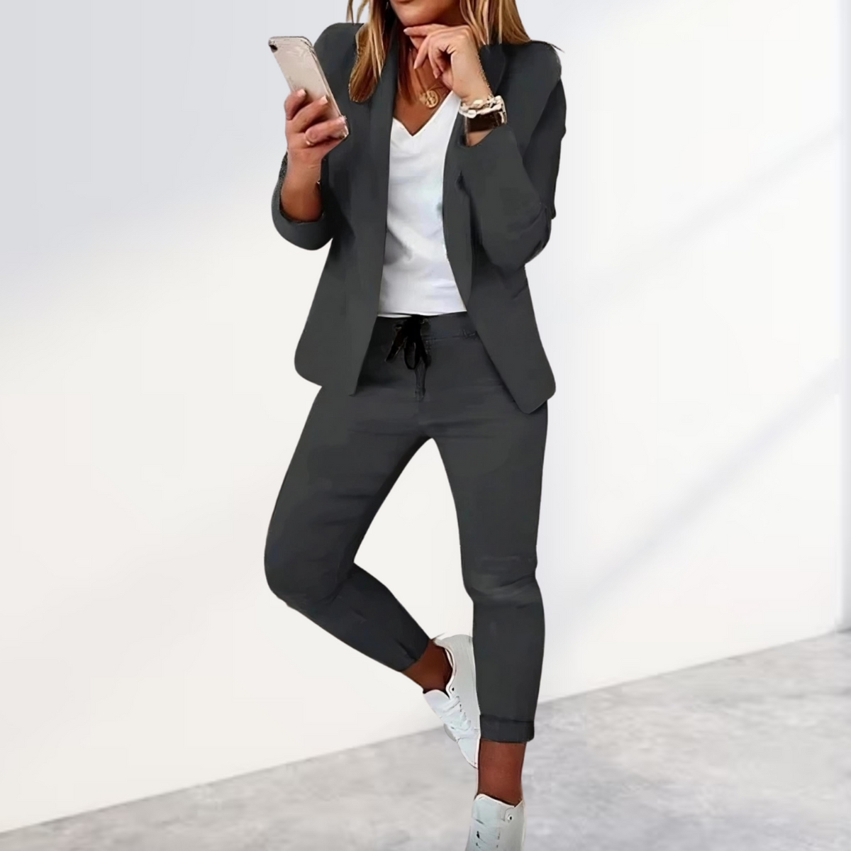 Stylish jacket and pants set