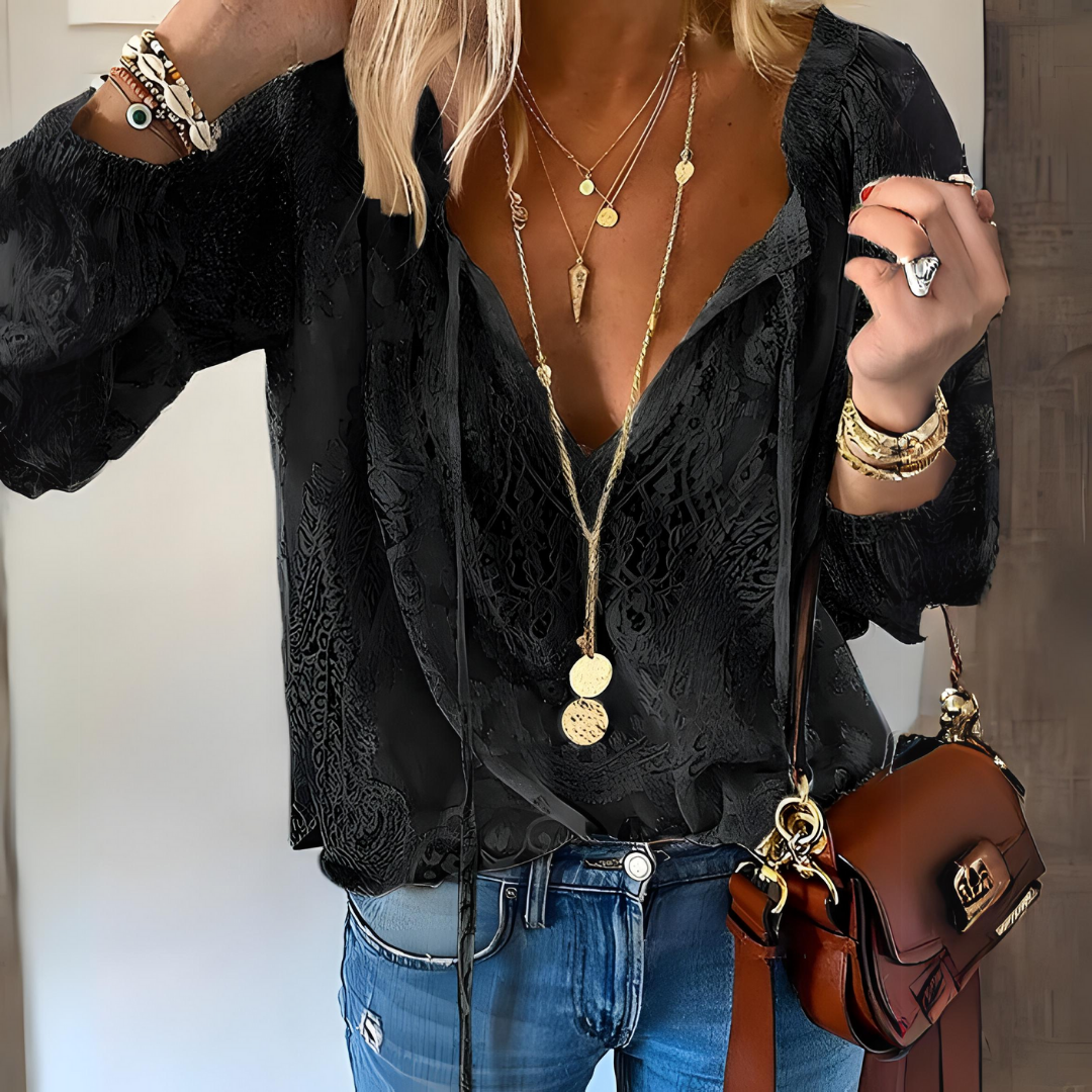 Women's Crochet Boho Blouse