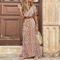 Boho maxi dress with slit