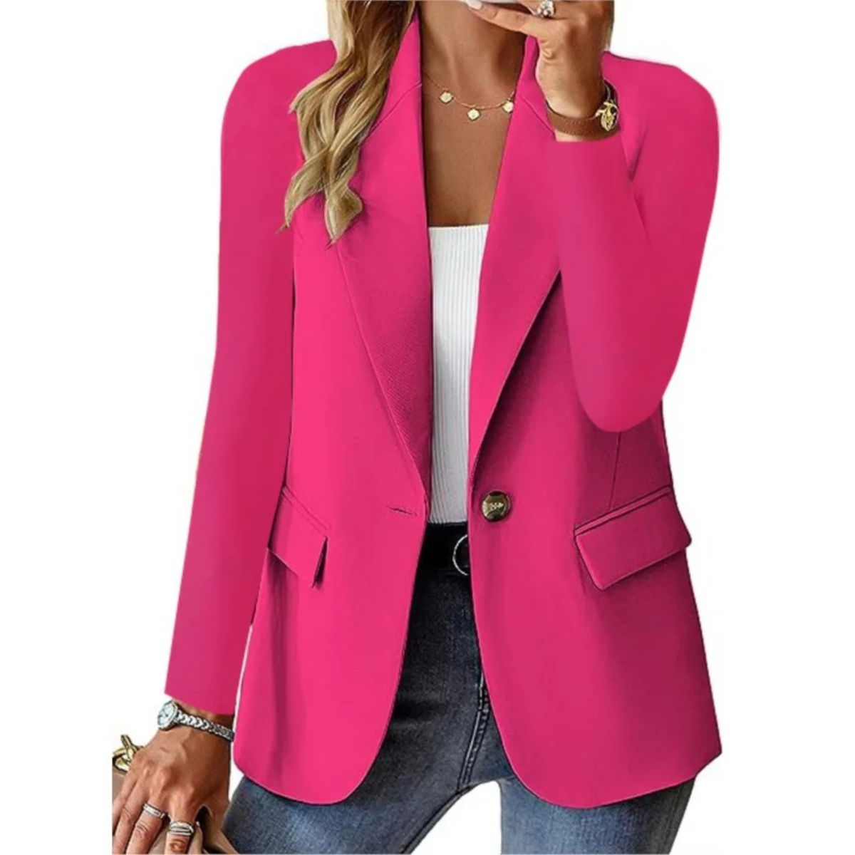 Women's Long Sleeve Leisure Blazer