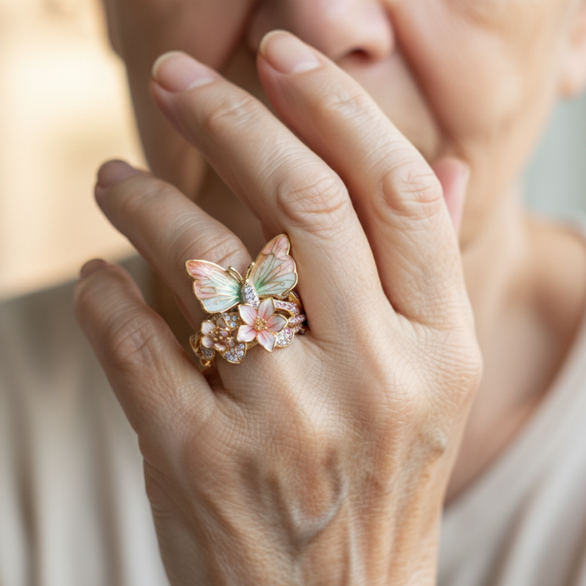 Classic gold ring with timeless elegance