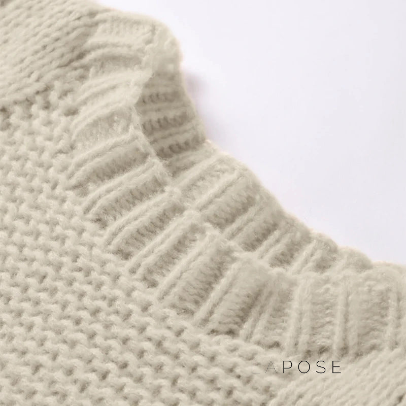 A Vintage Style Sweater with Delicate Timeless Details
