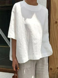 Comfortable, loose round neck top