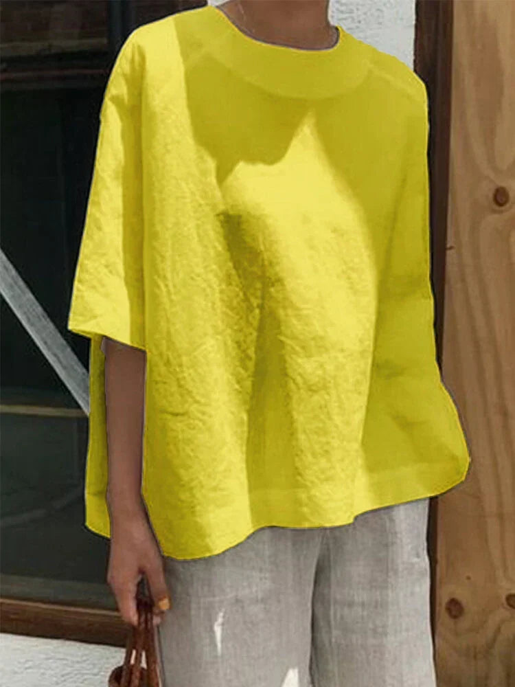 Comfortable, loose round neck top