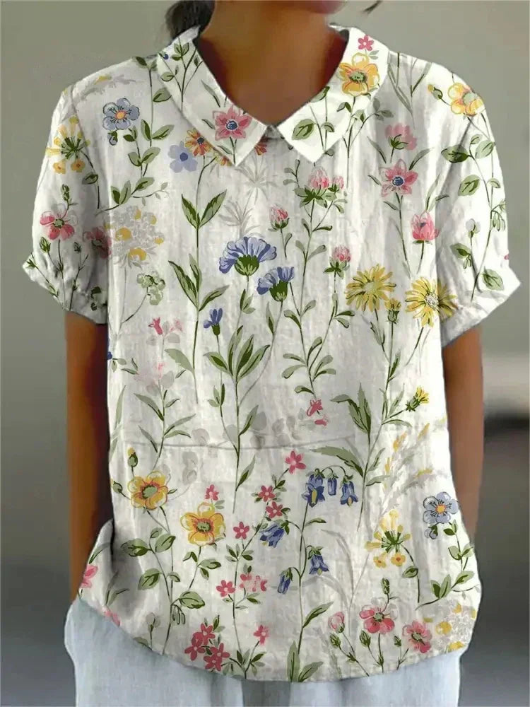 Floral print blouse for women