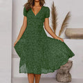 V-neck wrap wedding dress