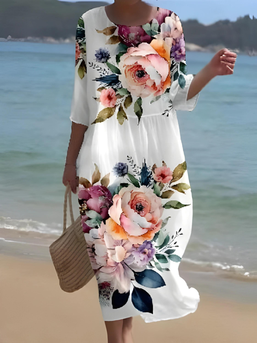 KS | Maxi dress with floral pattern