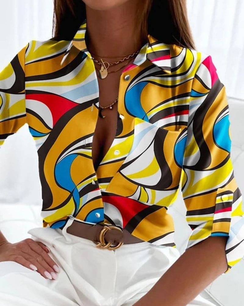Modern and fashionable winter blouse