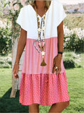 3-color loose midi dress
