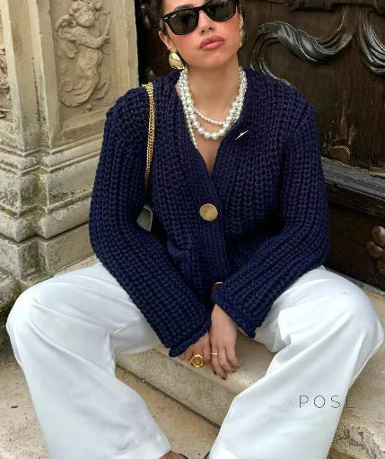 A Vintage Style Cardigan with Delicate Timeless Details