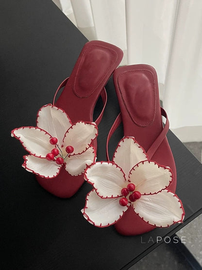 A Vintage Style Sandals with Delicate Timeless Details
