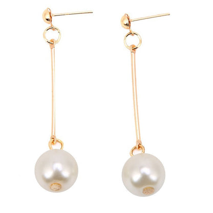 Dangling Earrings With Special Hand-plaid Pearls
