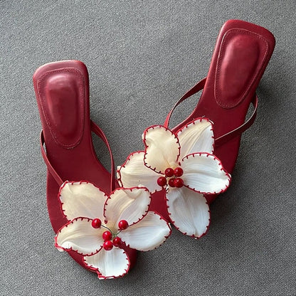 A Vintage Style Sandals with Delicate Timeless Details