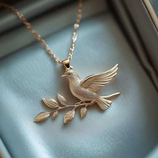 Fine Golden Bird Necklace