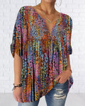V-neck blouse