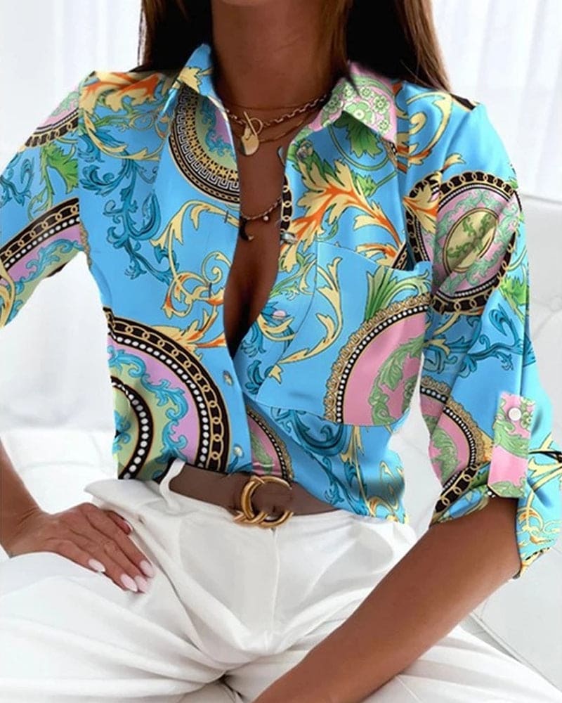 Modern and fashionable winter blouse