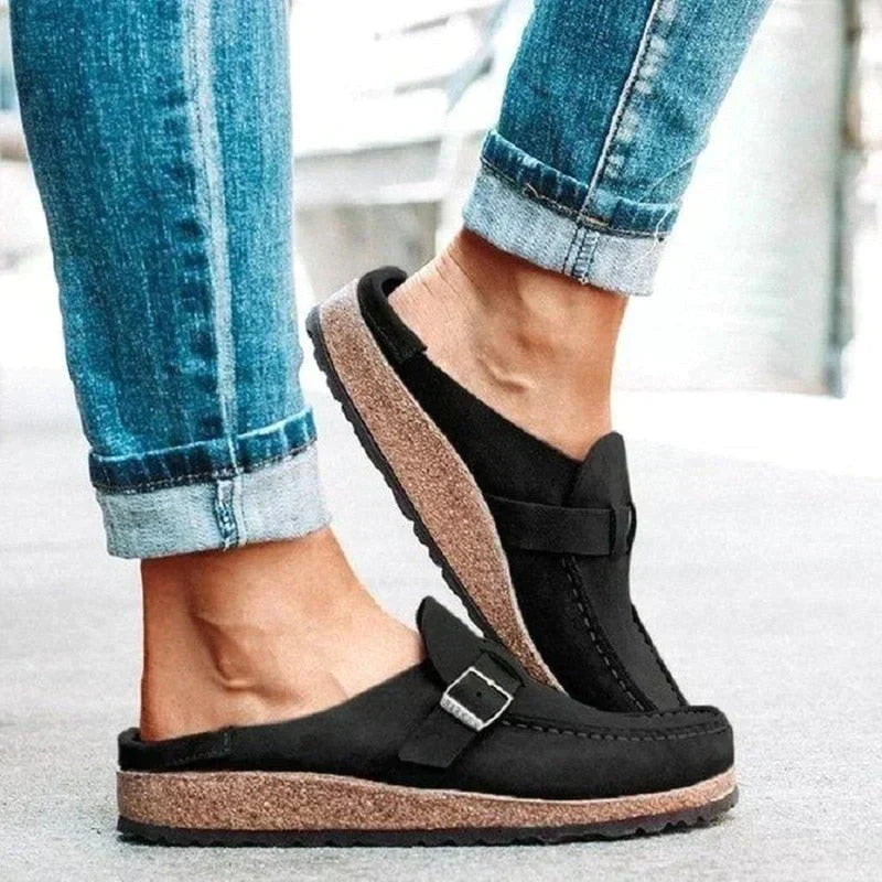 Retro slip-on sandal