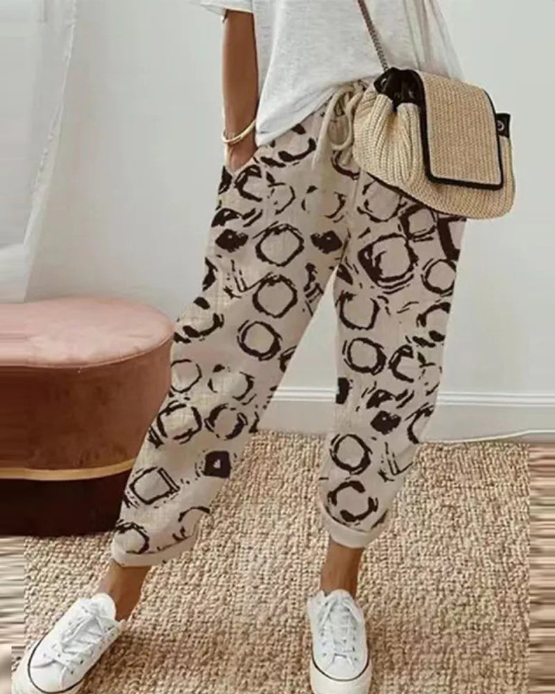 KS | Rolled-up string pants