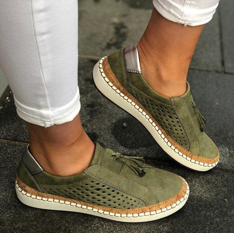 Slip-on sneakers with tassel detail