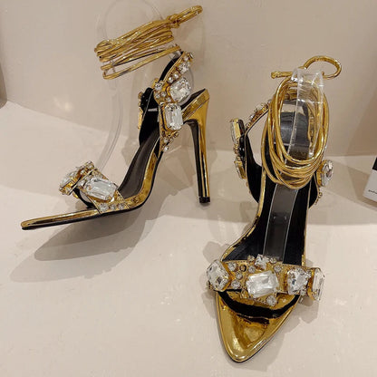 A Vintage Style Sandals with Delicate Timeless Details