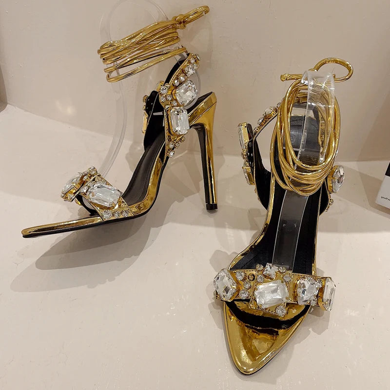 A Vintage Style Sandals with Delicate Timeless Details