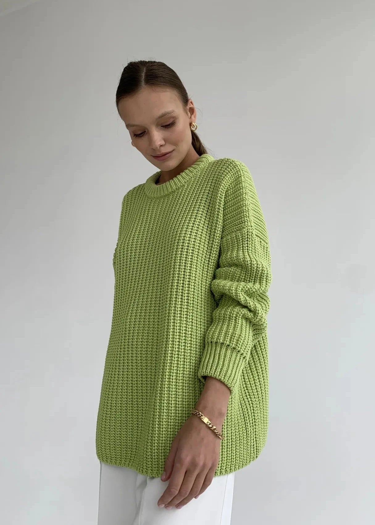 A Vintage Style Sweater with Delicate Timeless Details