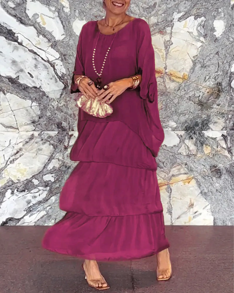 KS | Loose layered maxi dress