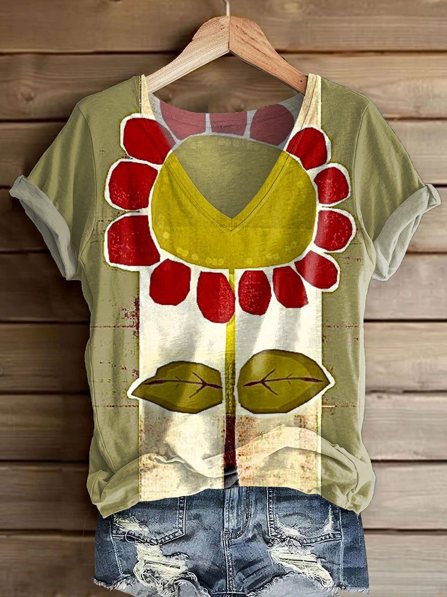 T-shirt with a timeless vintage style