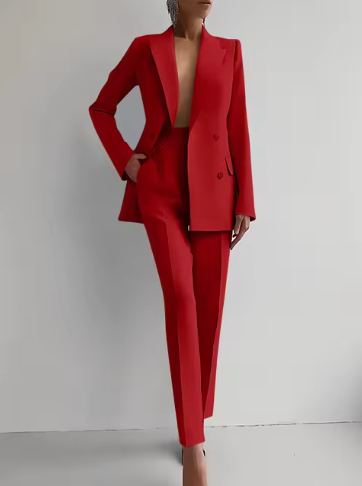 JO | Blazer and pleated trousers as a set