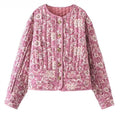 Lined jacket with floral pattern