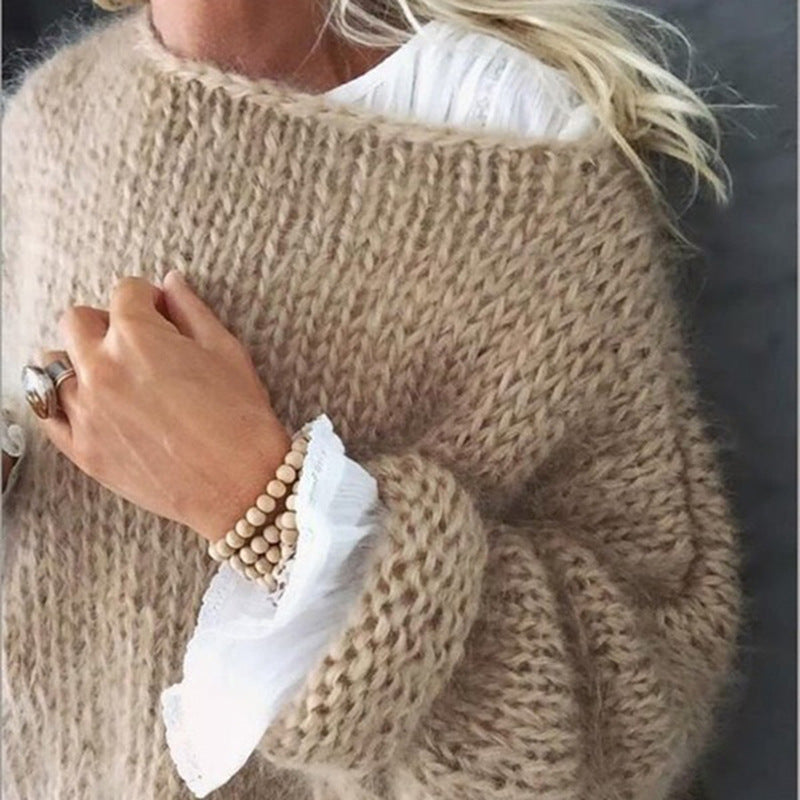 Casual Mohair Warm Knitted Sweater elevenforest