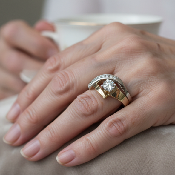 Gold Delicate Artisanal Ring