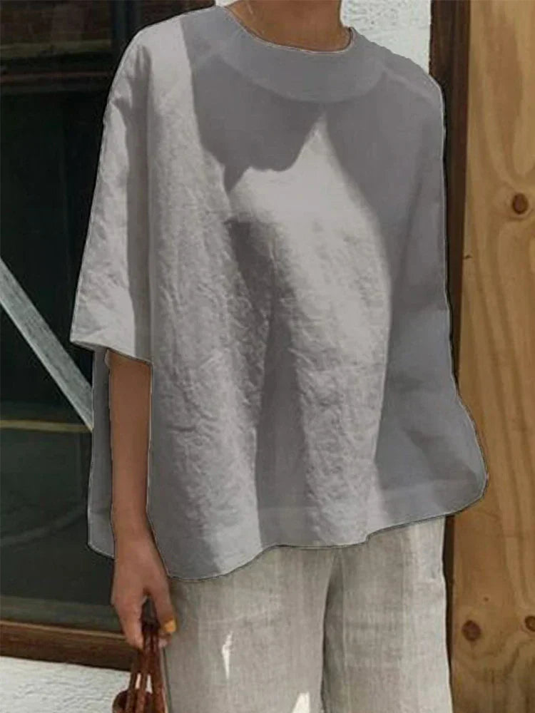 Comfortable, loose round neck top