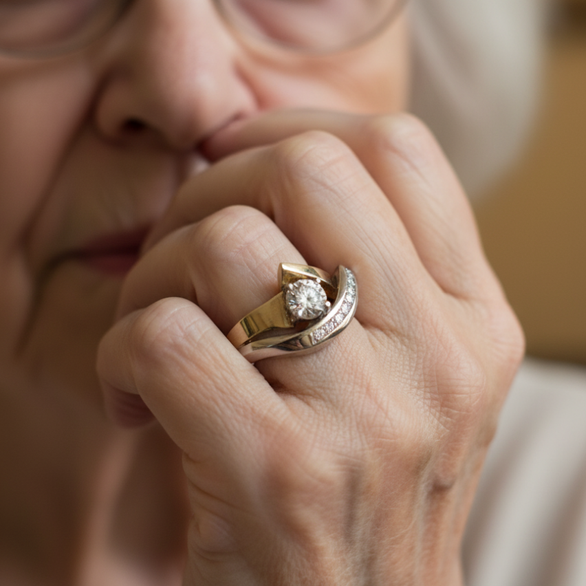 Gold Delicate Artisanal Ring