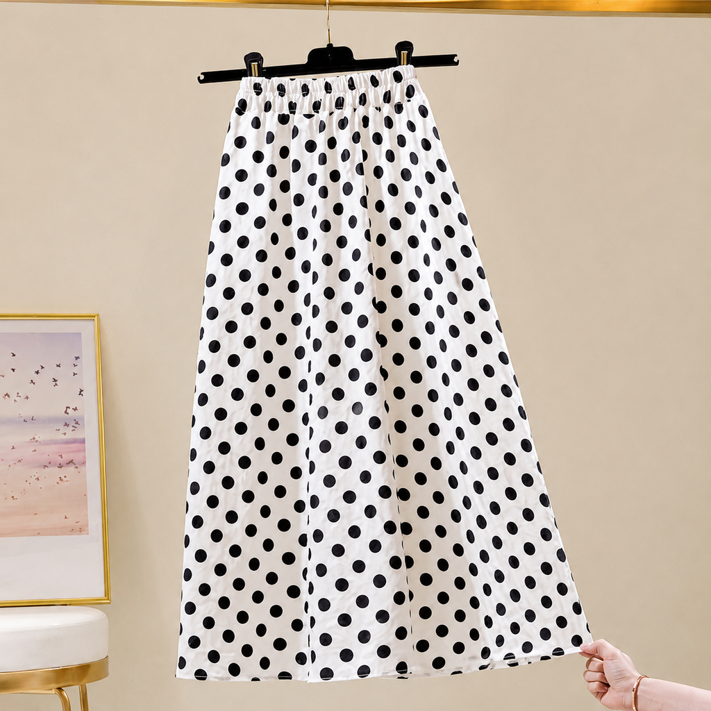 White polka dots/Ships in 15 Days