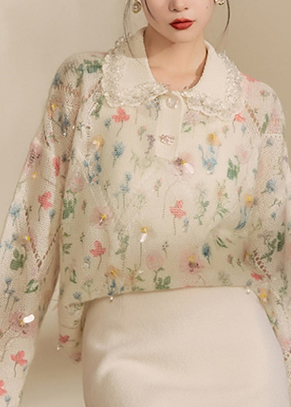 A Vintage Style Sweater with Delicate Timeless Details