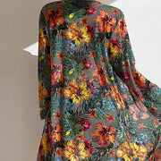 3-piece floral bikini with cover-up