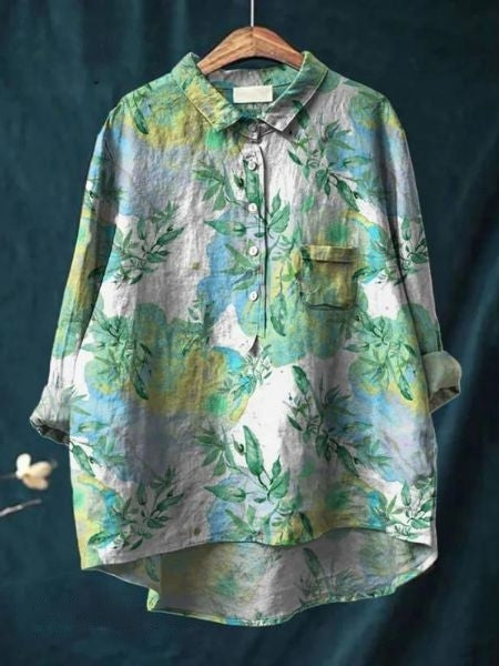 Elegant and versatile floral blouse