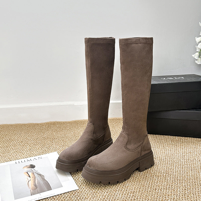 Brown with velvet lining
