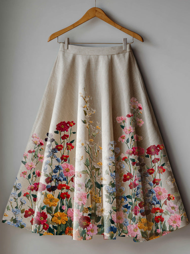 Plant Flower Skirt artswardrobe