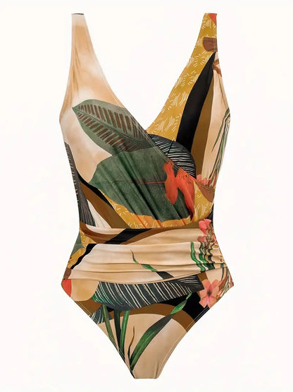 KS | Sexy swimwear with tropical pattern