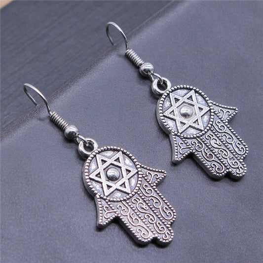 Antique Hamsa Earrings